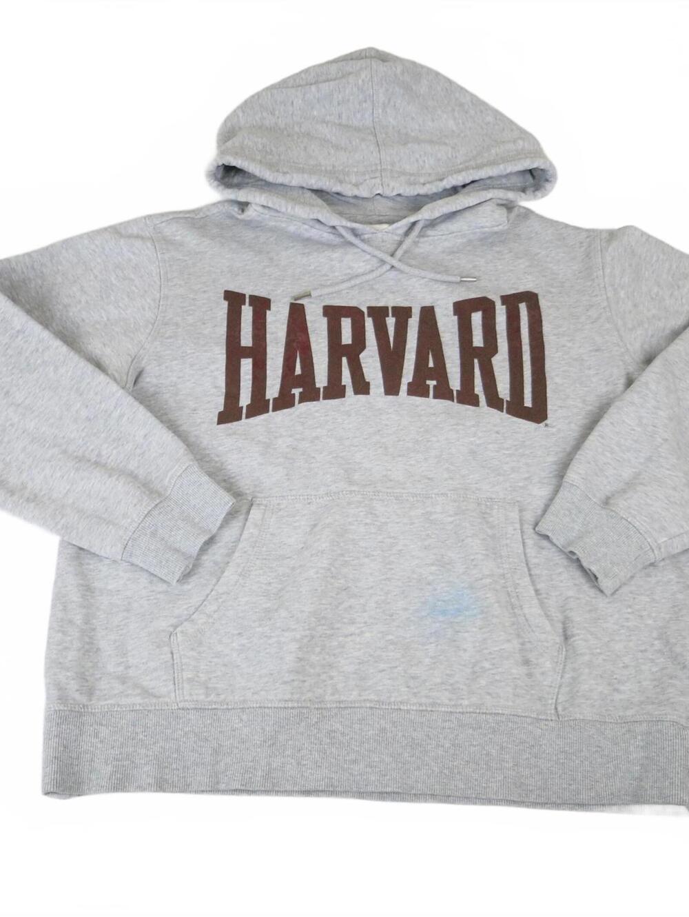 Men's Medium H&M Harvard Gray Hoodie Sweatshirt